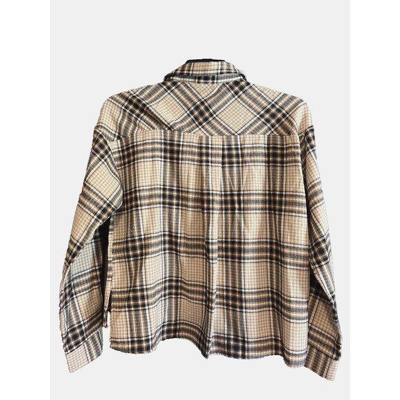 HEM & THREAD Boutique Flannel Shirt or Shacket SIZE M - Picture 3 of 3